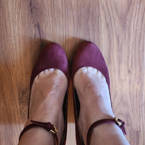 Coach Sued Ankle Strap Wedge Heal - Picture 11 of 11